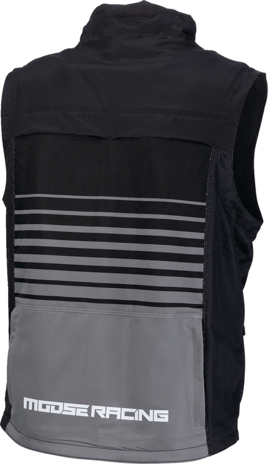 Moose Offroad Moto Vest 2XL Black/Gray - Lightweight and Breathable Offroad Gear - Kelly Motorsports