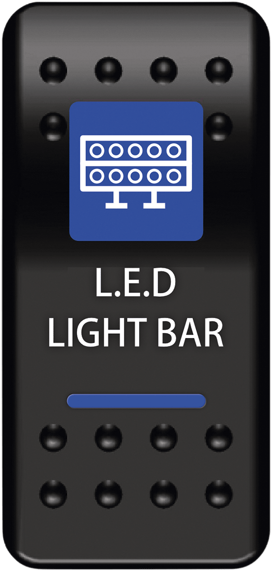 Moose Offroad Rocker Switch LLB-PWR with LED Back Light for Night Riding - Kelly Motorsports