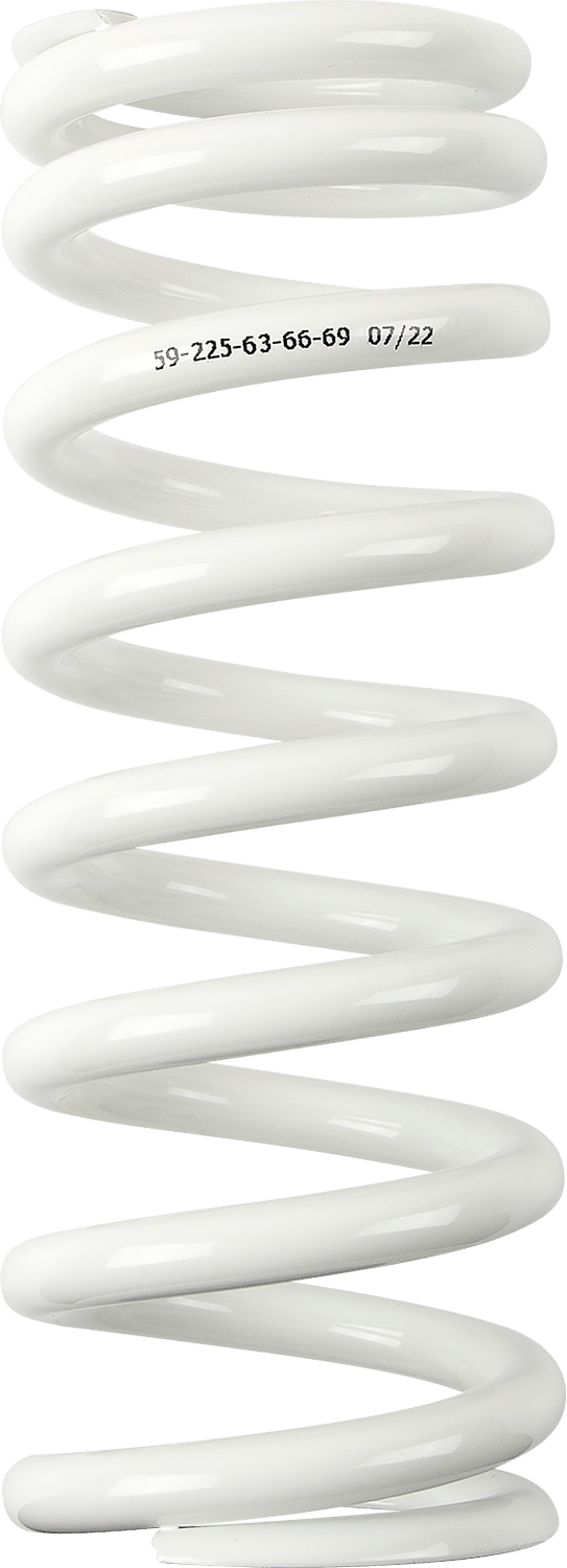 Moose Offroad Shock Spring 1312-1015 - 59mm OD, 63/66/69 N/mm - White - Kelly Motorsports