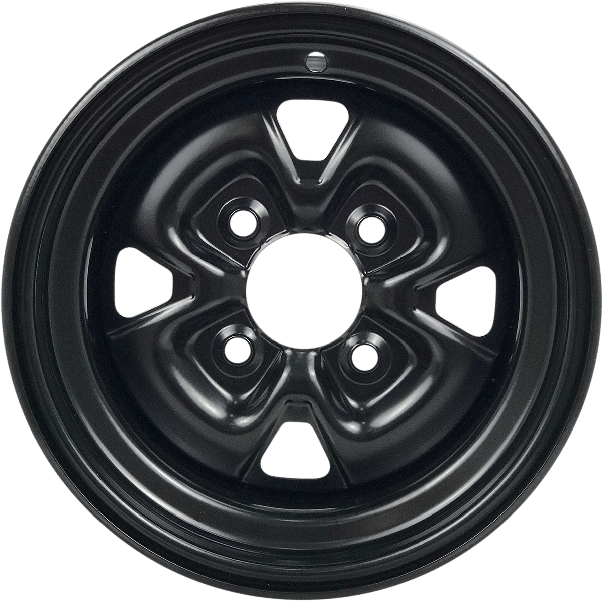 Moose Offroad Steel Wheel – Black – 12x7 Inch – 4/156 Bolt Pattern – Part No. MO12070103 - Kelly Motorsports