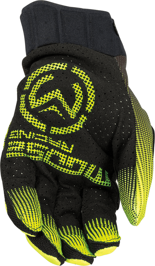 Moose Offroad SX1™ Gloves - Hi-Vis Yellow/Black Large, Part No. 3330-7335 - Kelly Motorsports