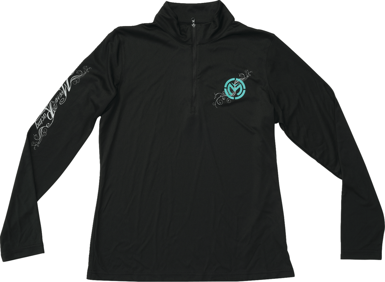 MOOSE OFFROAD Women's Flourish Script Quarter Zip Pullover - Black, XL - Part 3051-1234 - Kelly Motorsports