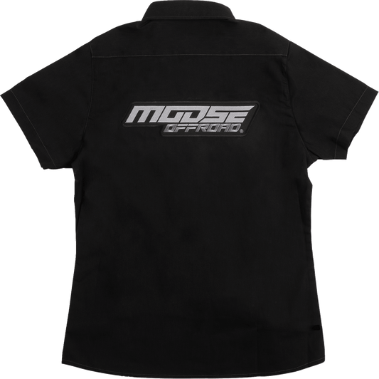 Moose Offroad Women's Shop Shirt in Black – Part Number MRS01S7BCH2R - Kelly Motorsports