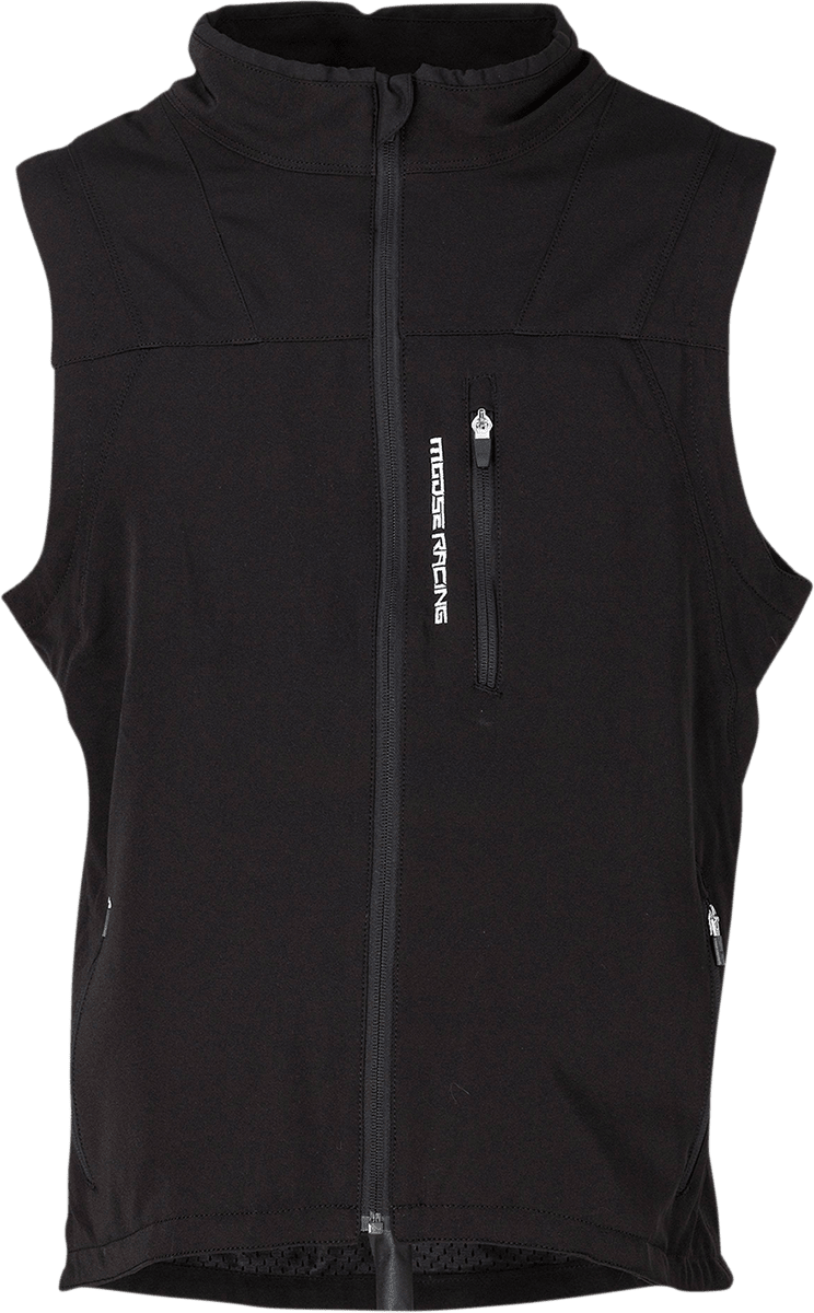 Moose Offroad XC1 Vest Water/Wind-Resistant Tech Shell Black - Kelly Motorsports