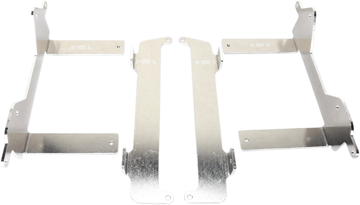Moose Offroad Yamaha 11-158 Radiator Braces - Heavy-Duty Aluminum Protection - Kelly Motorsports
