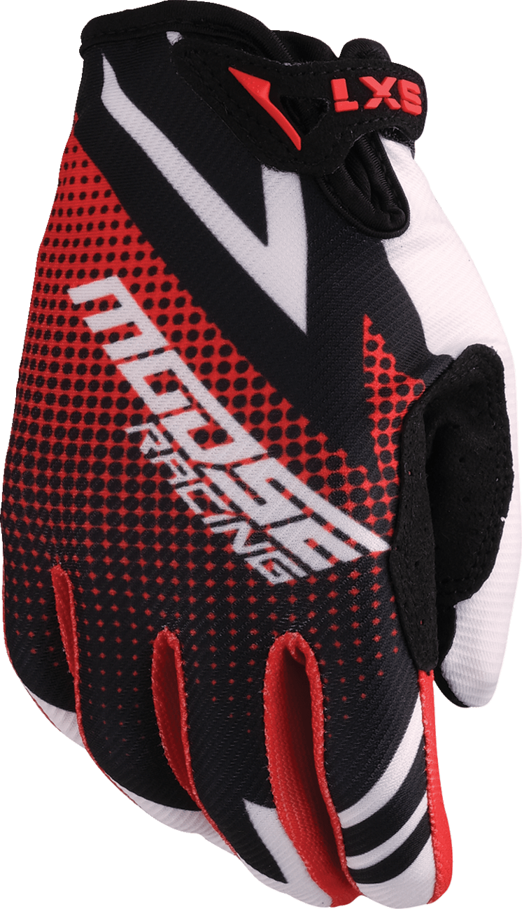 MOOSE OFFROAD Youth SX1™ Gloves - Red/Black, Size XS - Part Number 3332-1897 - Kelly Motorsports