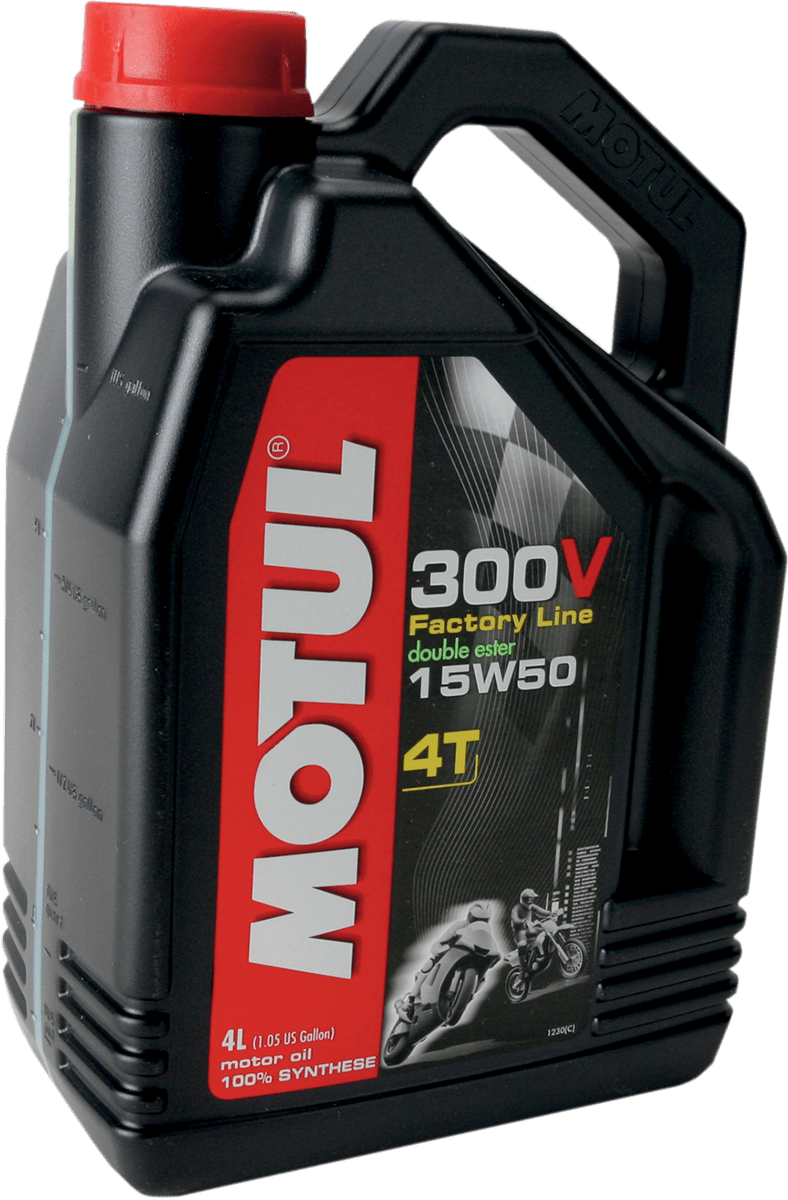 MOTUL 300V Synthetic Ester Oil 15W-50 4L 104129 - Kelly Motorsports