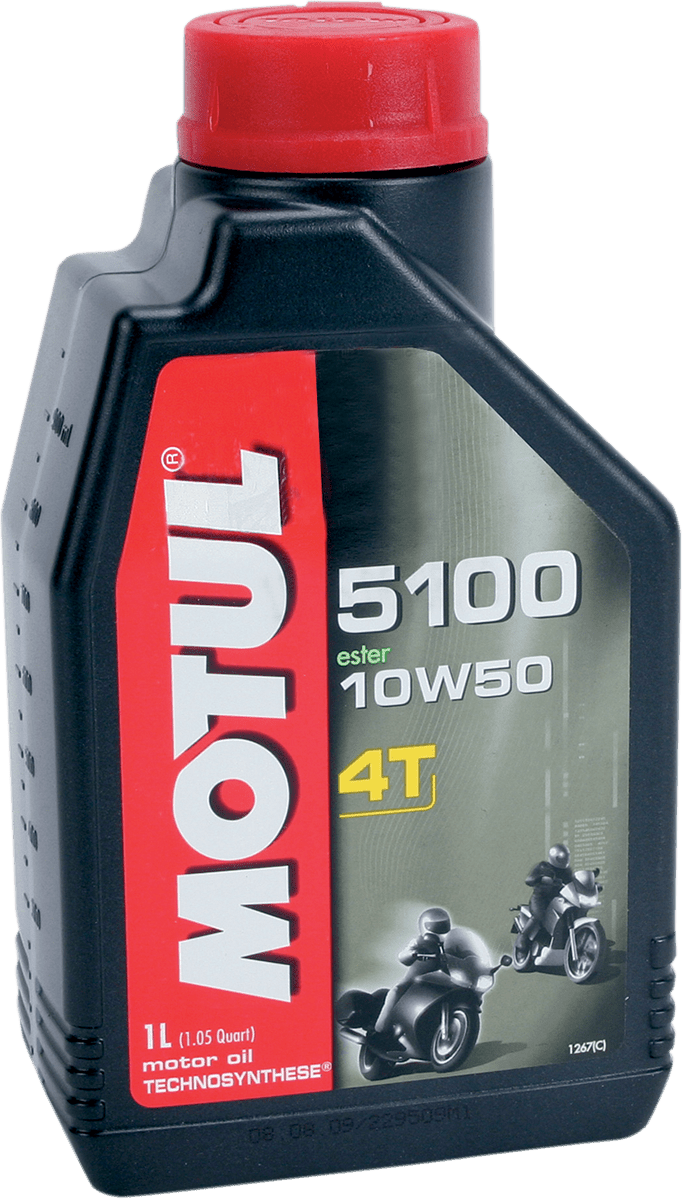 MOTUL 5100 4T Synthetic Blend Oil 10W-50 1L 104074 - Kelly Motorsports