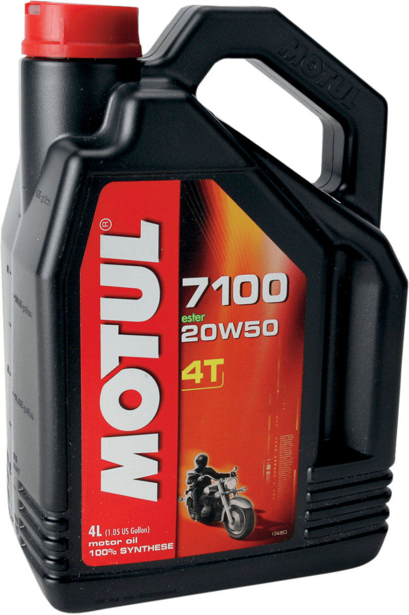 MOTUL 7100 4T Synthetic Oil 20W-50 4L 104104 - Kelly Motorsports