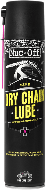 MUC-OFF USA Dry PTFE Chain Lube - 400ml - Aerosol 649US - Kelly Motorsports