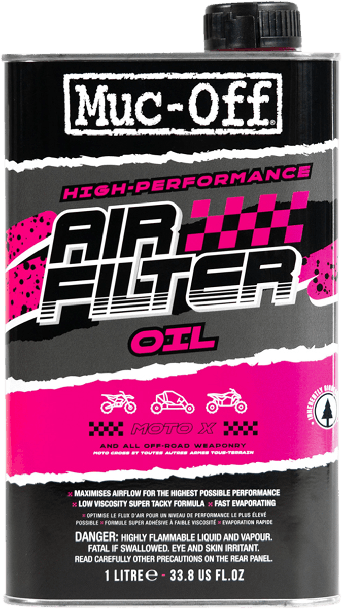 MUC-OFF USA Foam Air Filter Oil - 1L 20156US - Kelly Motorsports