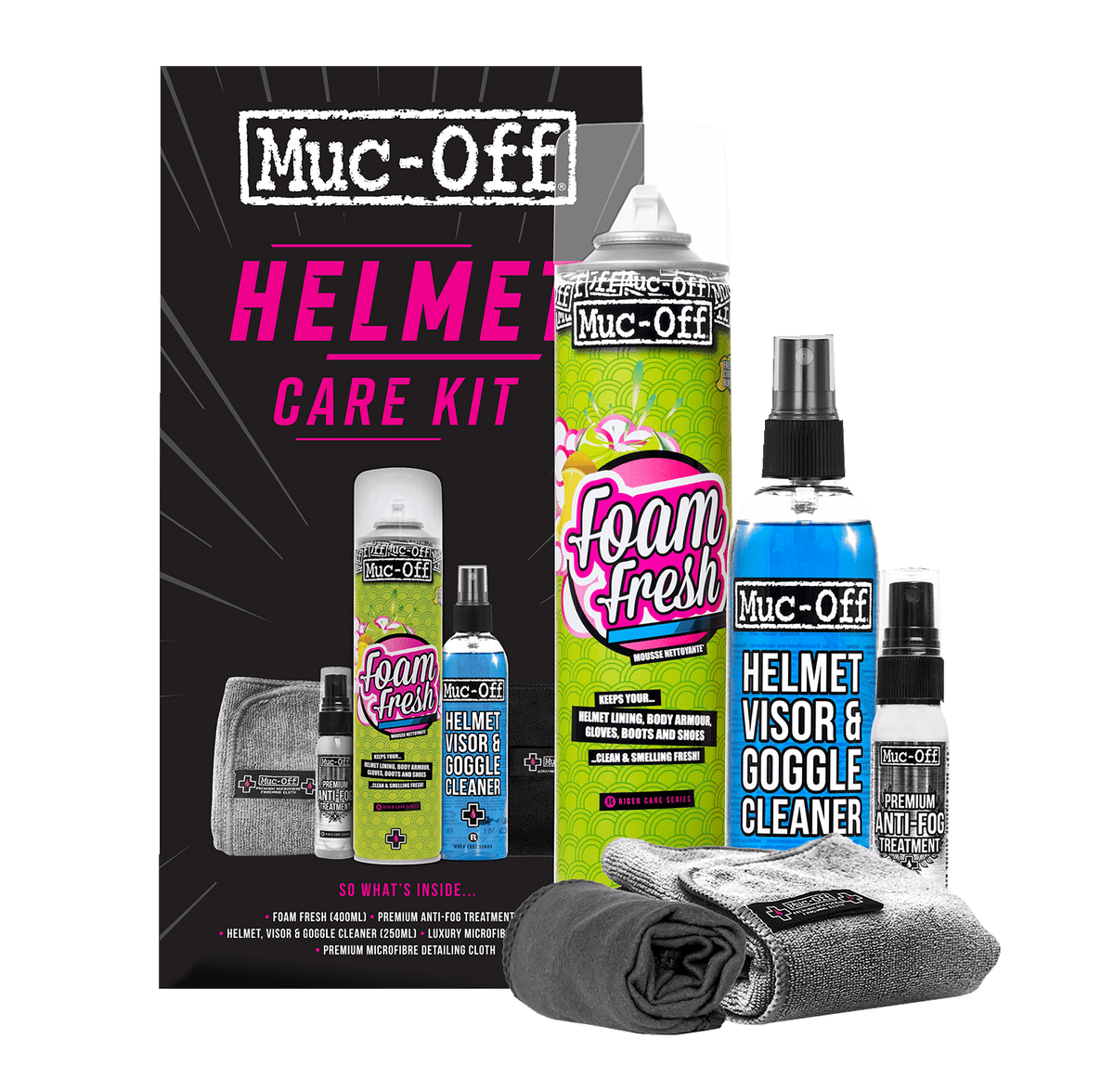 MUC-OFF USA Helmet Care Kit 20804 - Kelly Motorsports