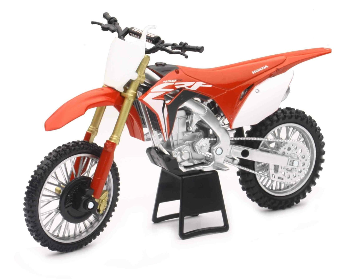New-Ray 1:6 Scale 2017 Honda CRF450R Die-Cast Dirt Bike Replica – Red - Kelly Motorsports