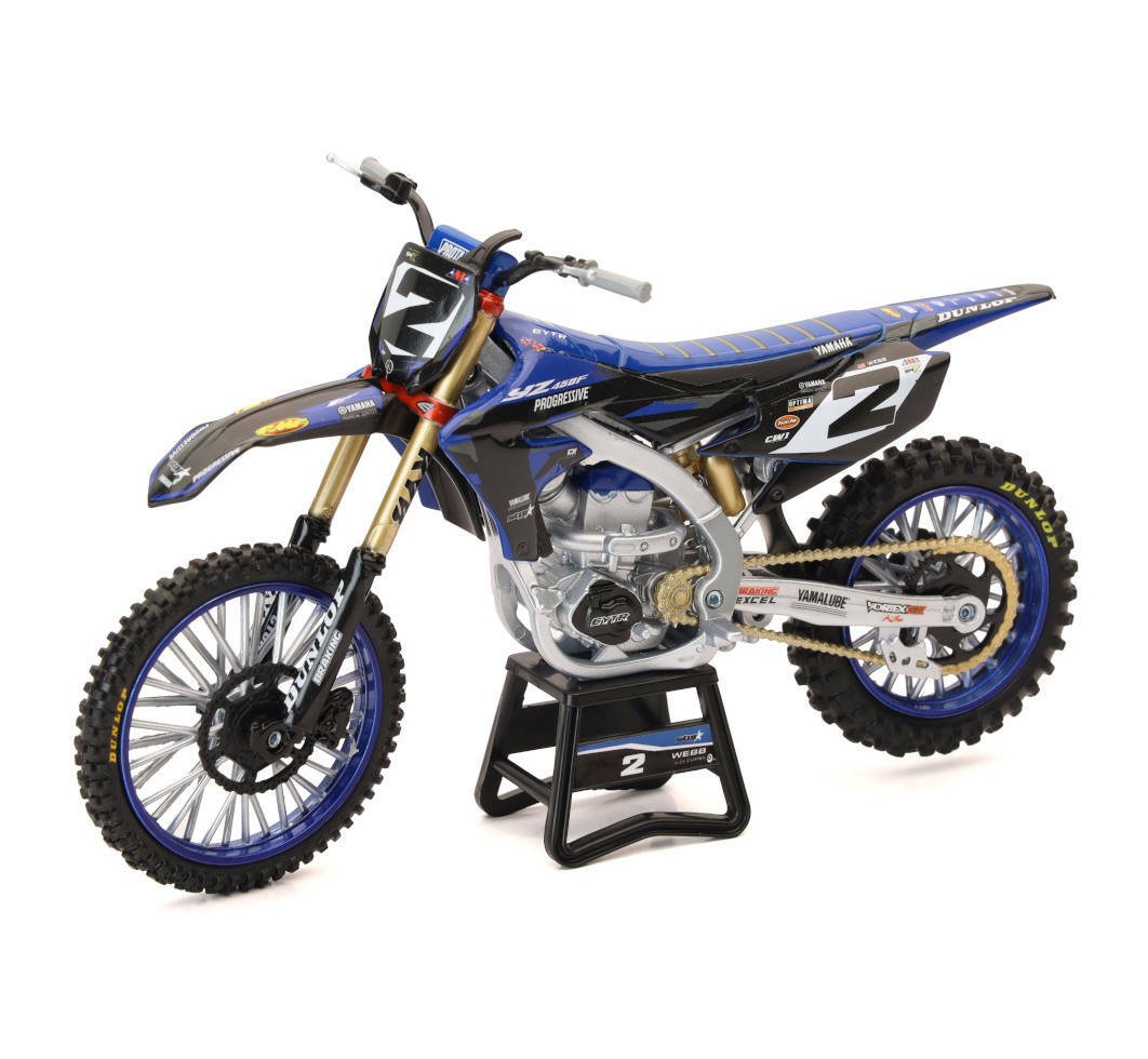 New-Ray 1:6 Scale Yamaha Factory Racing Cooper Webb Die-Cast Dirt Bike Replica - Kelly Motorsports