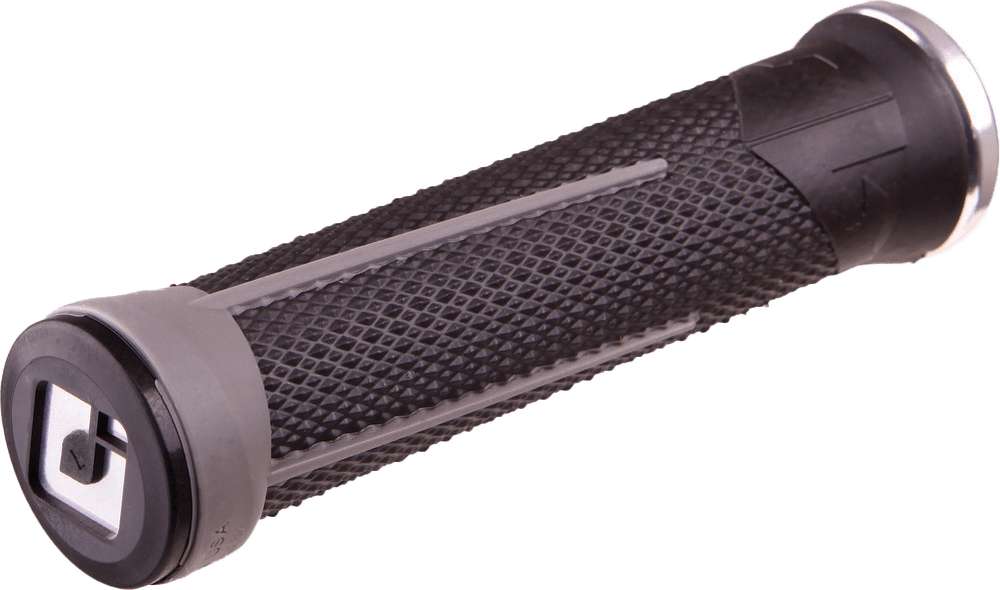 ODI Ag 1 MTB/BMX Grips Black and Graphite with Silver - Part D35A1BH-S - Kelly Motorsports