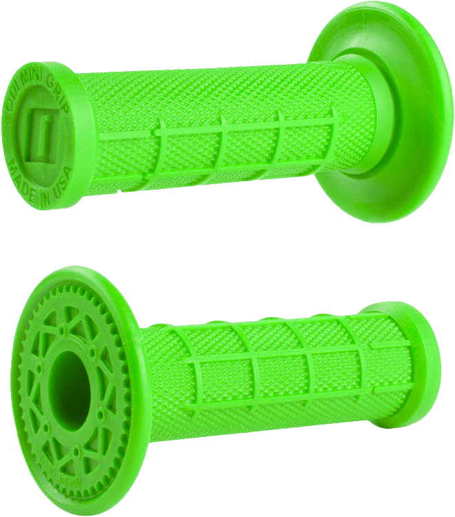 ODI Mini MX Half Waffle Grips Green - Part H01MMN for 50cc Mini Bikes - Kelly Motorsports
