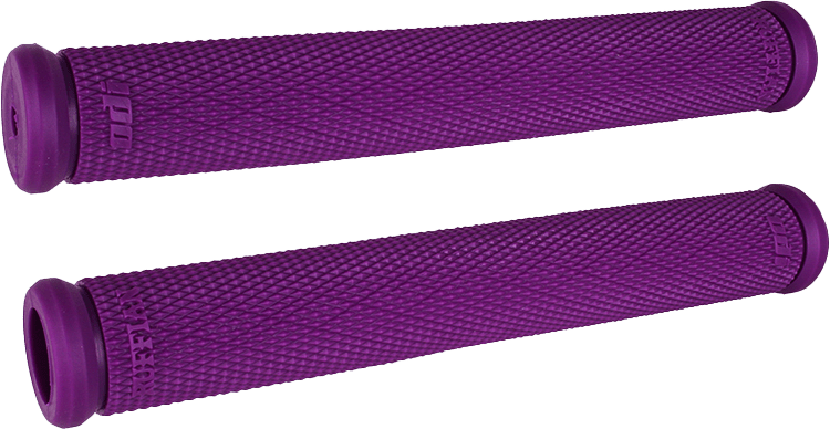 ODI N01RFPR One Piece 8-Inch Purple Rubber Grip for Handlebars - Kelly Motorsports