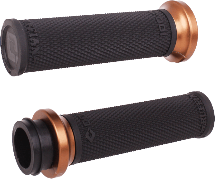 ODI Rufian Grips Tbw 1 inch Black/Bronze for V-Twin Performance - Kelly Motorsports