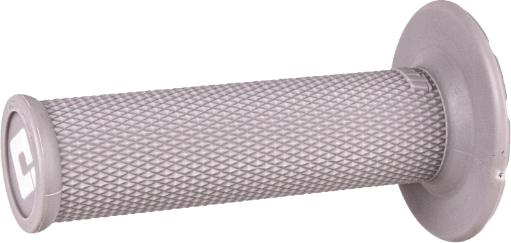 ODI Universal Lock-On No Waffle Grey Soft/Silver Grip Set for 7/8 inch Handlebars - Kelly Motorsports