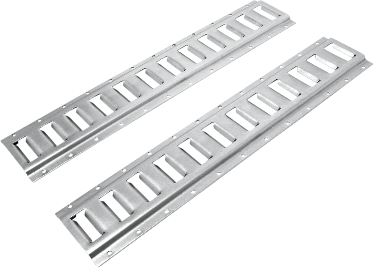 POWERTYE MFG. E - Track 36 - Inch Silver Zinc - Plated Steel - 2 Pack (Part Number 45303 - 2) - Kelly Motorsports
