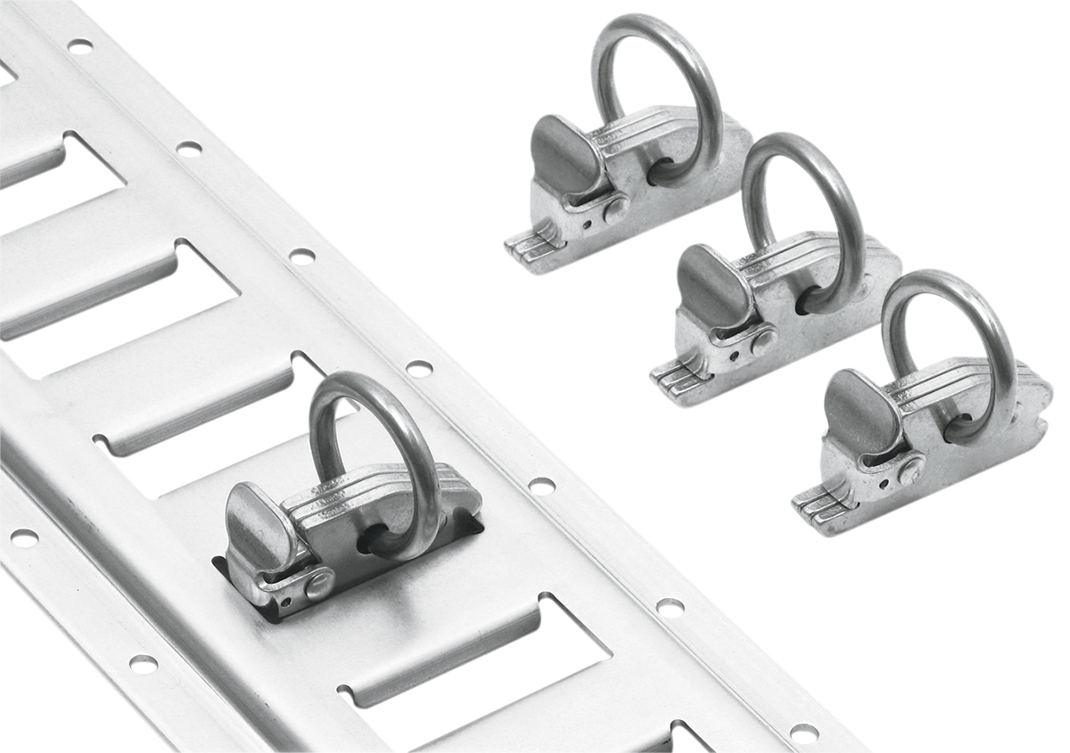 POWERTYE MFG. E - Track O - Ring Clip 45350 - 4 for Secure Cargo Management - Kelly Motorsports