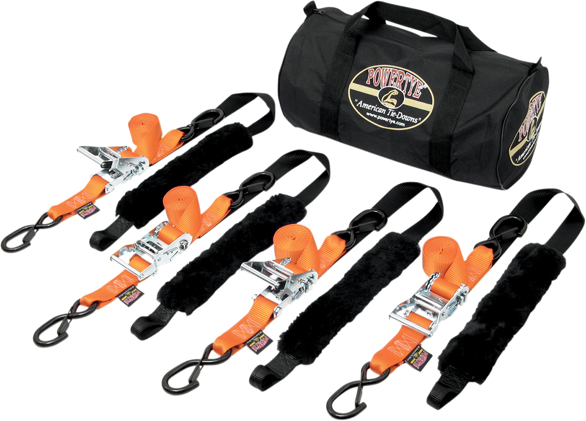 POWERTYE MFG. Fat Strap Trailer Kit - Orange (Part Number: TRAILERKIT - 89) - Kelly Motorsports
