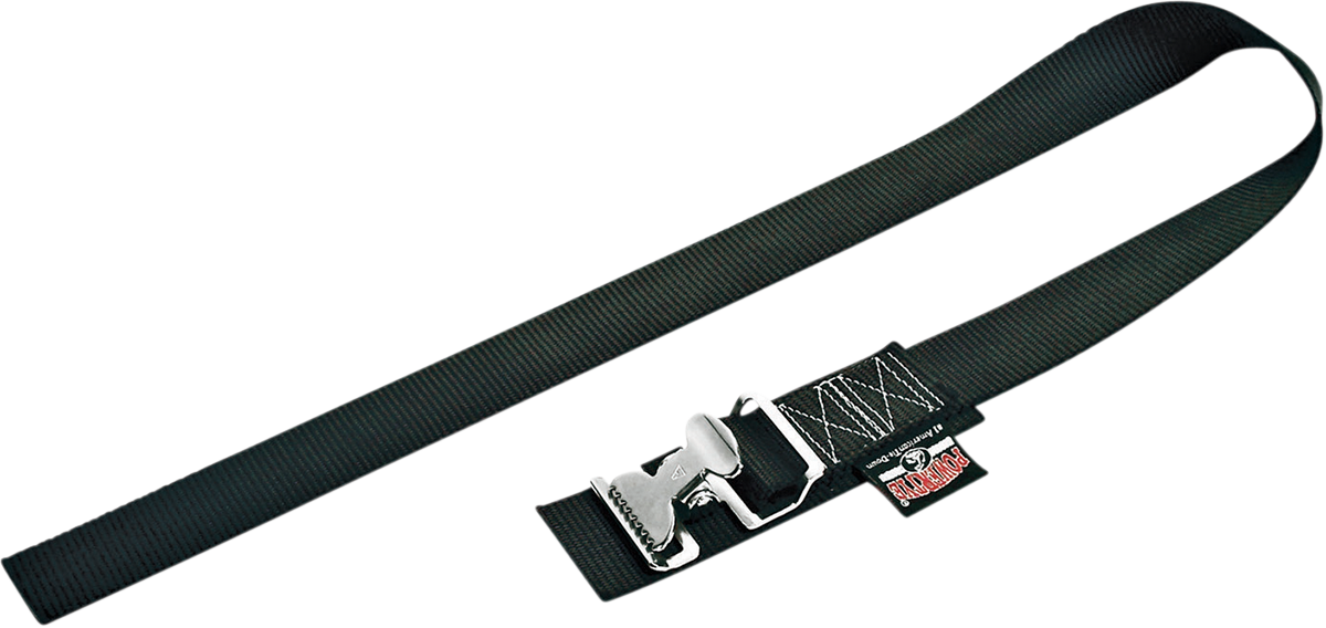POWERTYE MFG. Wheel Strap 1 inch x 3 feet Part 45032 with Spring Buckle and Nylon Webbing - Kelly Motorsports