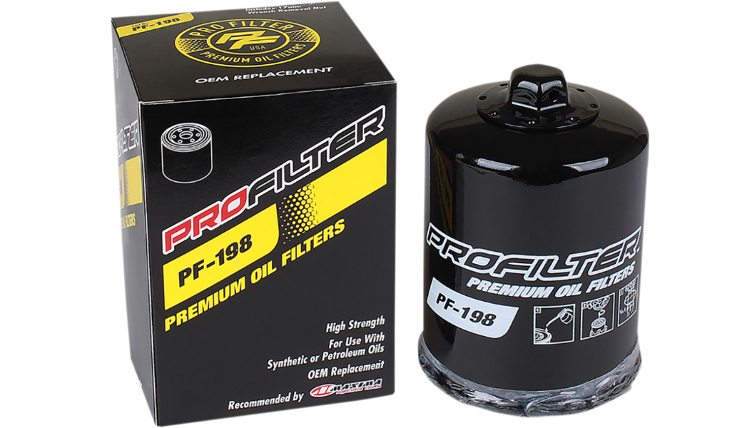 PRO FILTER PF - 198 Oil Filter for Polaris Vehicles - Kelly Motorsports