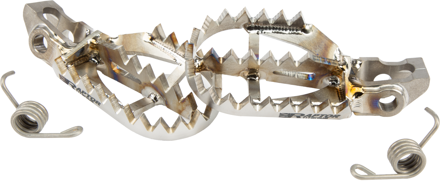 Raptor Titanium Foot Pegs for Gas, Husqvarna, and KTM – Part Number RX065 - Kelly Motorsports