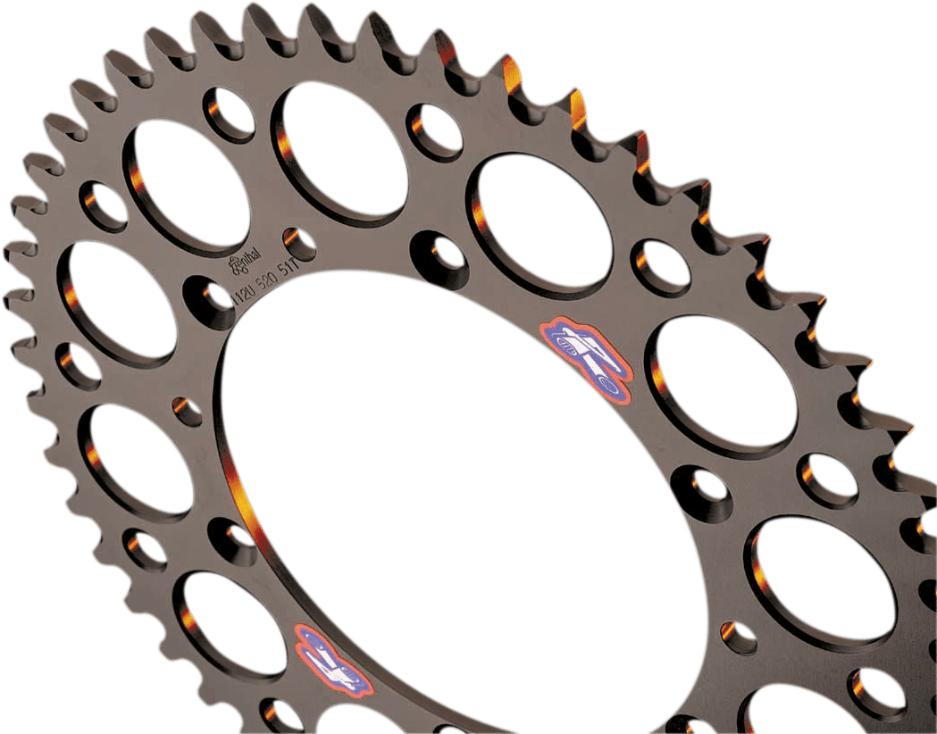 Renthal 154U-520-53GRBK Rear Sprocket - 53 Tooth Aluminum for Honda - Kelly Motorsports