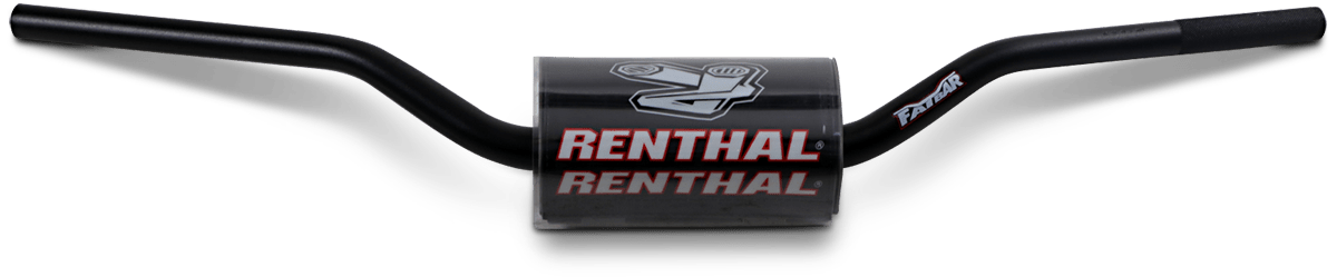 RENTHAL Fatbar™ Handlebar 602-01-BK for Yamaha YZ ('07-'20) and YZF ('07-'17), Black - Kelly Motorsports