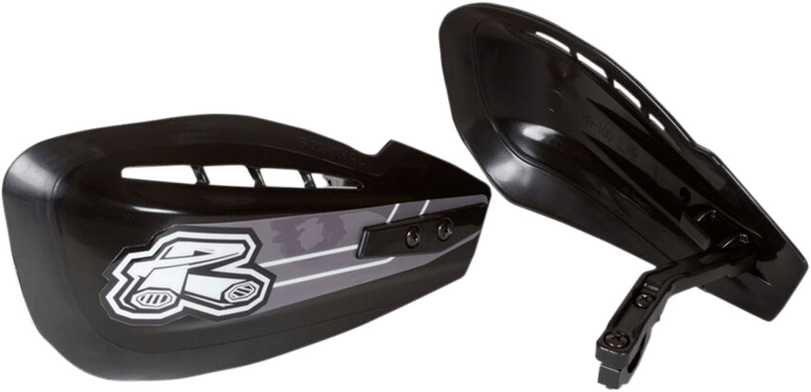 Renthal HG-100-BK Moto Handguards - Black for Enhanced Motorcycle Protection - Kelly Motorsports