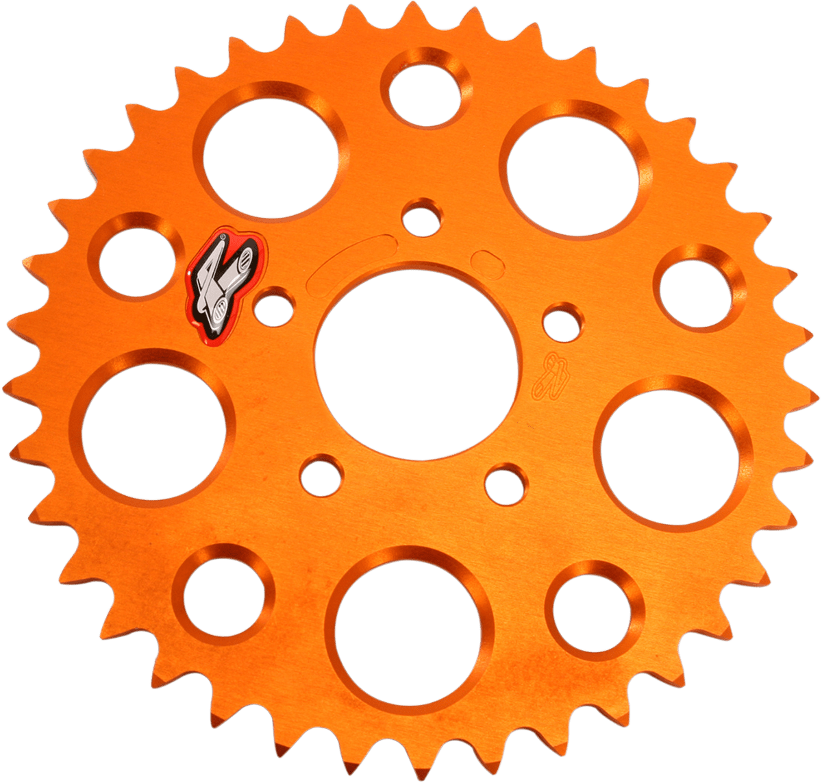 RENTHAL Rear Sprocket for KTM 480, 38 Tooth, Aluminum, Orange - Part Number 480 - 415-38P-OR - Kelly Motorsports