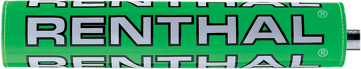 Renthal SX Crossbar Pad P269 - 8-1/2 inch White and Green for Enhanced Impact Protection - Kelly Motorsports