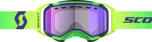 SCOTT Prospect 2.0 SMB Snowmobile Goggle with Yellow Lens and Blue Chrome Finish - Kelly Motorsports