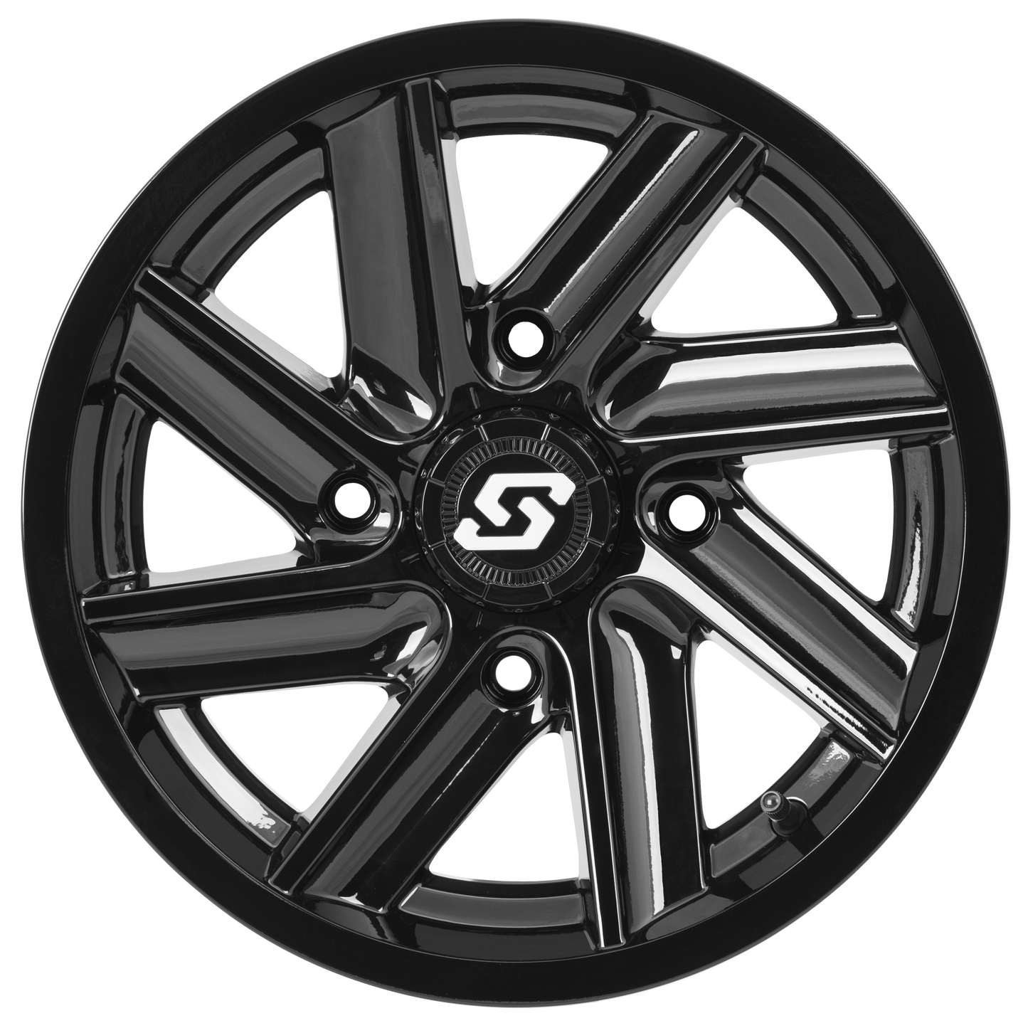 Sedona A85B - 47037 - 52S Chopper 14x7 ATV/UTV Wheel in Black with Machined Blades - Kelly Motorsports