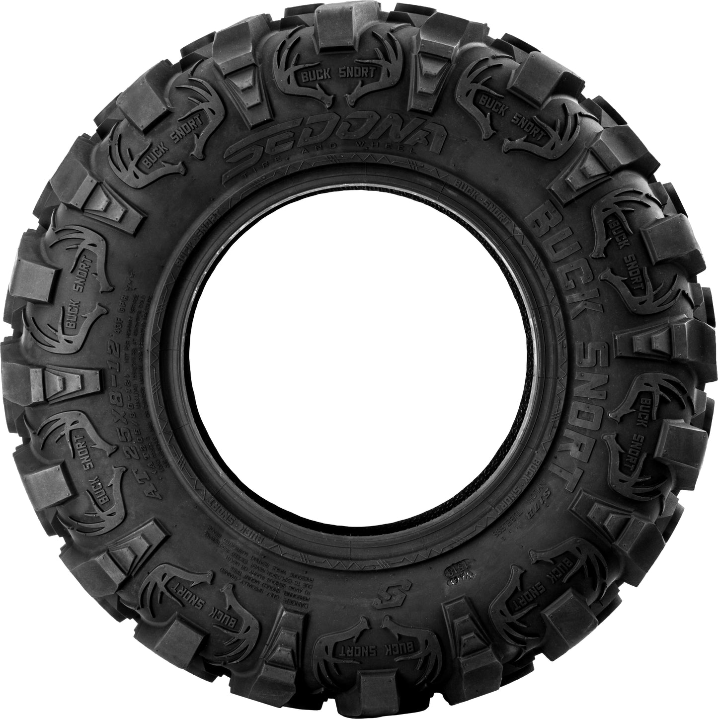 Sedona Buck Snort 25x8 - 12 Bias Tire with 6 - Ply Rated Construction - Kelly Motorsports