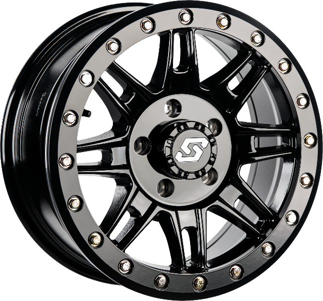 Sedona Clutch Beadlock Wheel 14x7 for ATV/UTV – Black - Kelly Motorsports