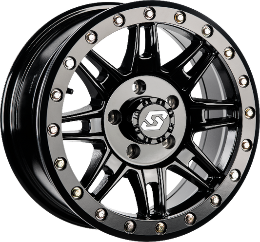Sedona Clutch Beadlock Wheel 14x7 for ATV/UTV – Black - Kelly Motorsports