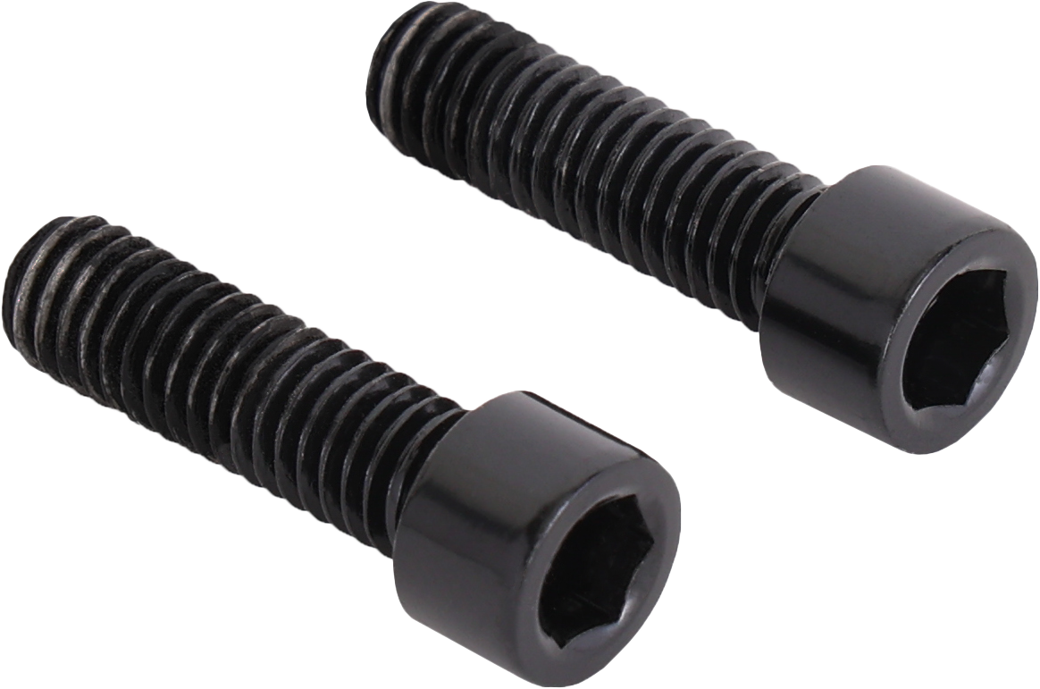 Sedona Dual Drill Cap Screws M6x20 - Black (2 pcs) - Kelly Motorsports