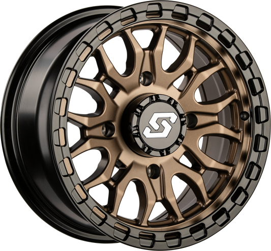 Sedona Ignition Wheel 14x7 Inches Bronze & Black - Model A - S28Z - 47037+10 - Kelly Motorsports