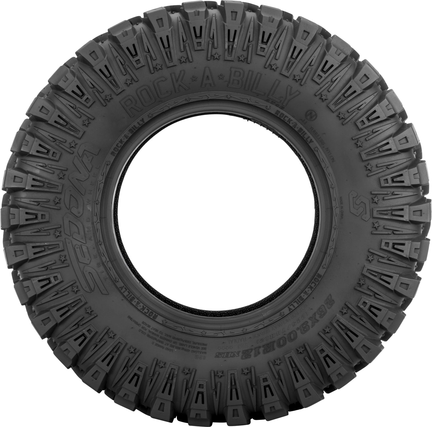 Sedona Rock - A - Billy 26x9R12 Radial ATV/UTV Tire with Puncture Resistance and Aggressive Tread - Kelly Motorsports