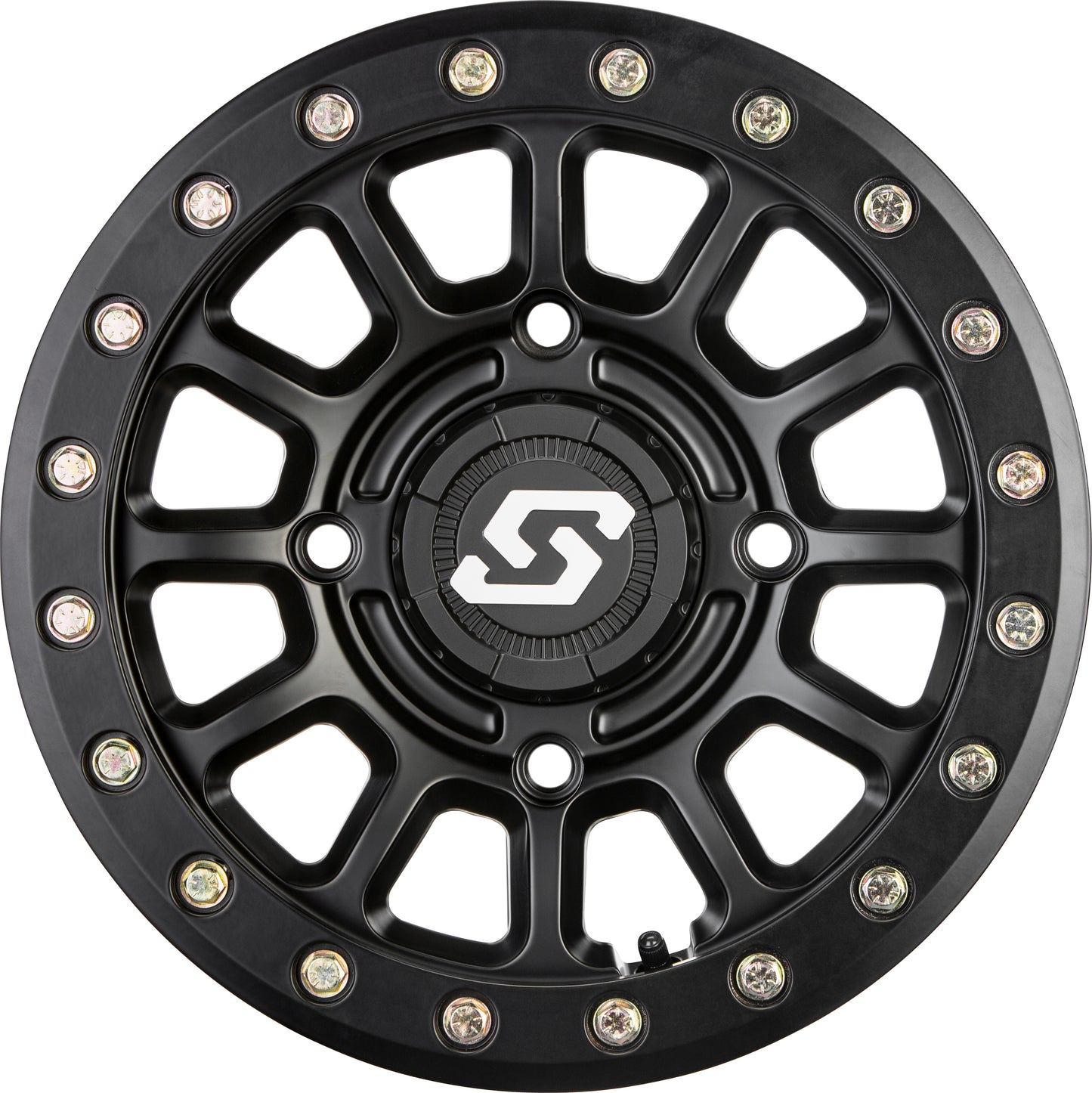 Sedona Sano Beadlock Wheel 15x7 - 4/156 Bolt Pattern, 5+2 Offset, Black - Kelly Motorsports