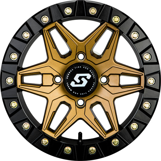 Sedona Split 6 Beadlock Wheel 14x7 Inches - Bronze Finish with Performance - Driven Design - Kelly Motorsports