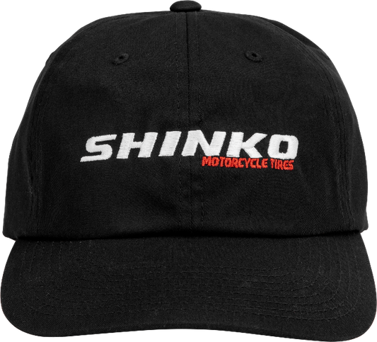 Shinko Black Dad Hat - Classic Snapback with Adjustable Fit - Kelly Motorsports
