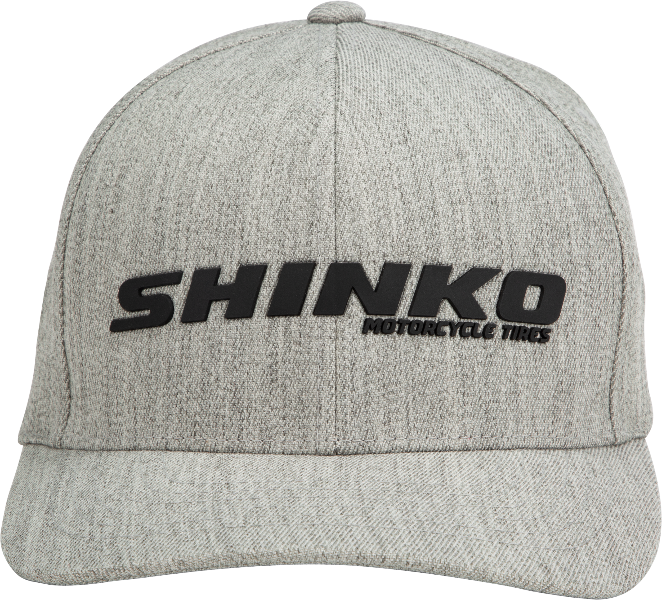 Shinko Flexfit Hat Grey Large/Extra Large - Comfortable Fit and Stylish Design - Kelly Motorsports