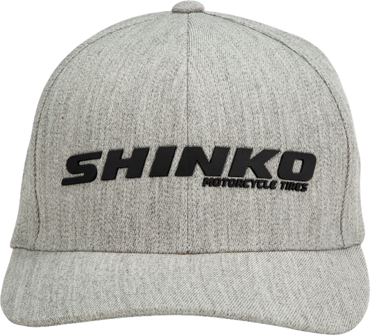 Shinko Flexfit Hat Grey Sm/Md - Comfortable Fit and Stylish Design - Kelly Motorsports