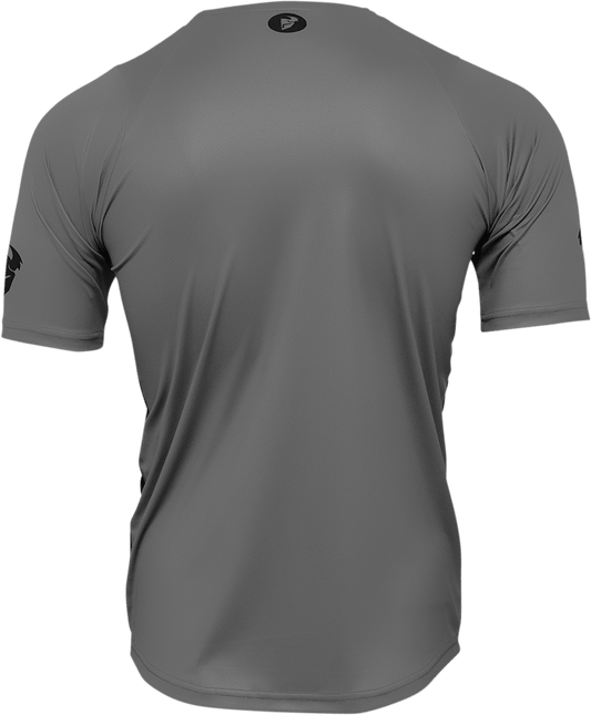 THOR Assist React Short-Sleeve Jersey - Gray/Purple - Small (Part Number 5120-0175) - Kelly Motorsports