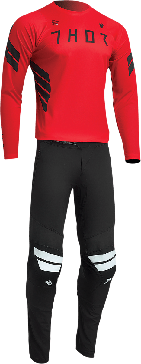 THOR Assist Sting Long-Sleeve Jersey - Red - XS | MTB & e-MTB Performance Gear - Kelly Motorsports
