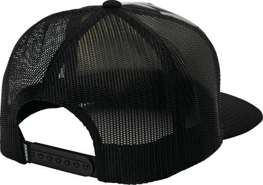 THOR Brave Hat - Black 2501 - 4300 Five Panel Trucker Cap with Woven Patch - Kelly Motorsports